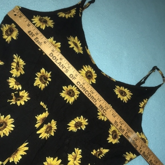 𝅺ZANZEA sunflower romper Pom Pom tassel trim elastic waistband size XXL - Picture 6 of 8